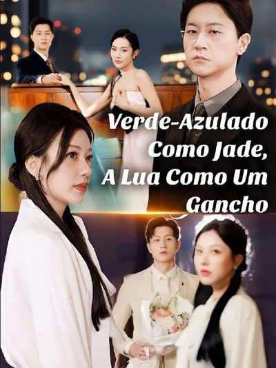 Verde-azulado Como Jade, a Lua Como Um Gancho